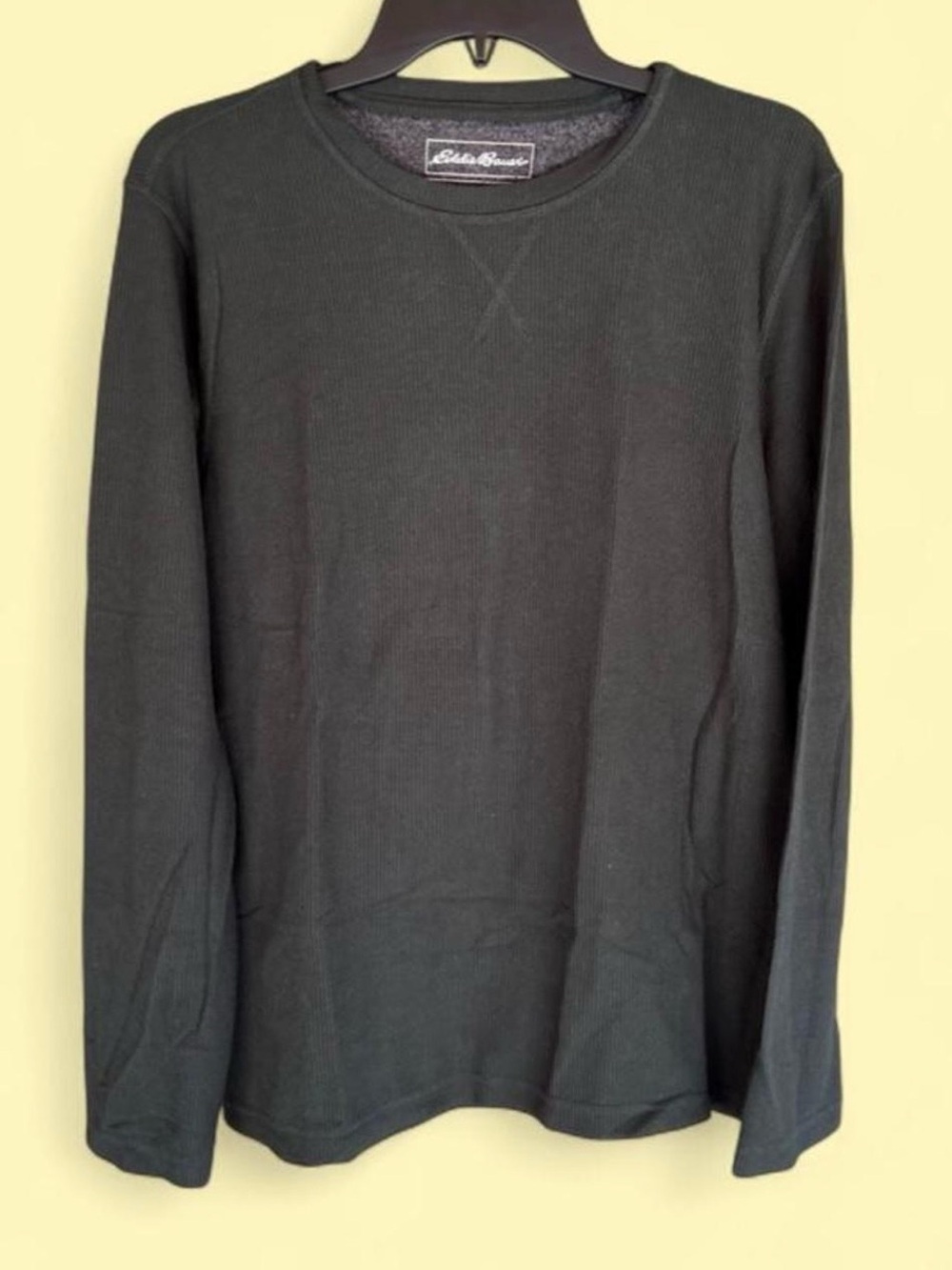 Eddie Bauer Men’s Long-Sleeve Thermal Crew Sleepwear Shirt - Green